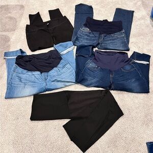 Maternity Jeans and Leggings Set size 14/xl